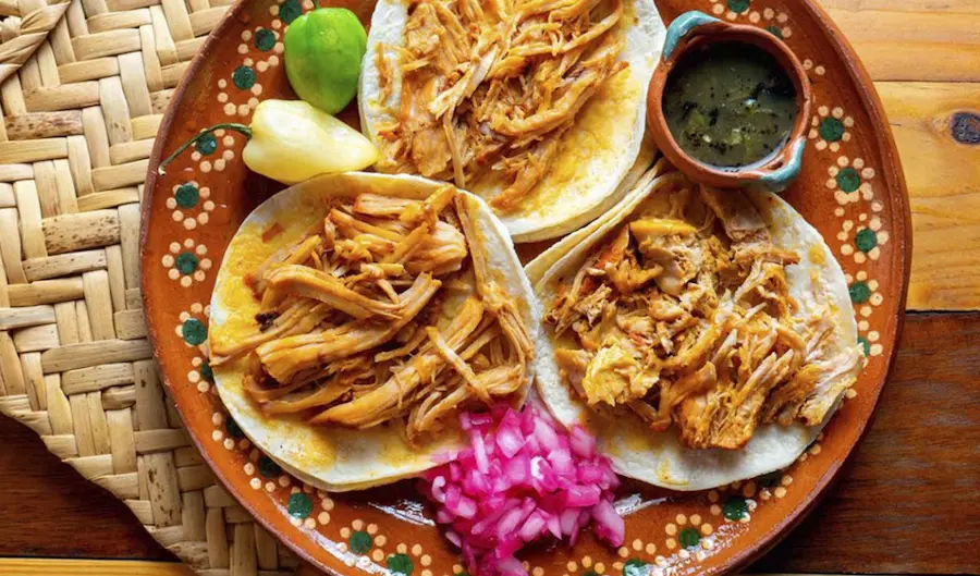 Mexican food served at a restaurant in Roma Mexico City